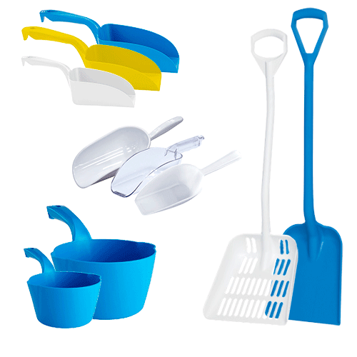 palas libradoras, palas alimentarias, palas para hielo, cazos, cuchara medidora