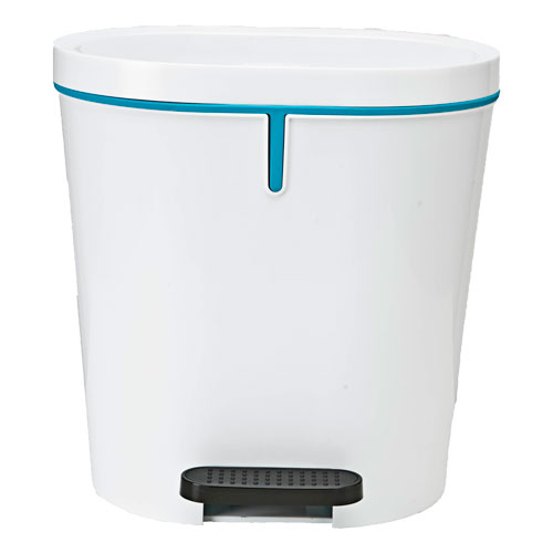 CUBO SANITARIO CON PEDAL OVAL 8L