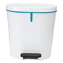 CUBO SANITARIO CON PEDAL OVAL 8L