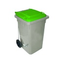 CONTENEDOR 80L CON PEDAL  GRIS/AMARILLO490x525x655 AR
