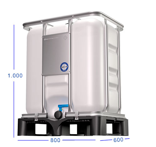 DEPOSITO REJADO 300L ONU IBC P/PLASTICO
