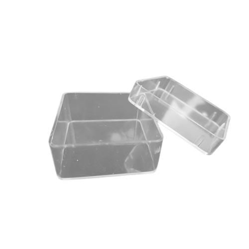 CAJA TRANSPARENTE CUADRADAS CON TAPA