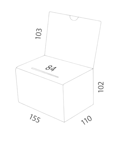 URNA ACRILICO TRANSP