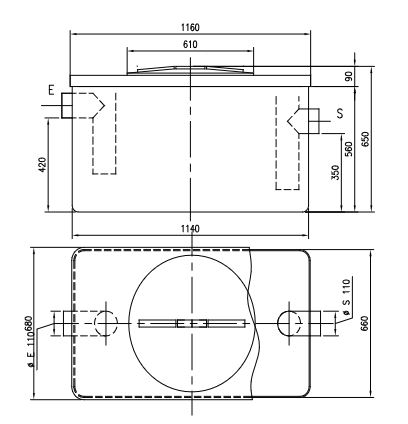 medidas de separador de grasas