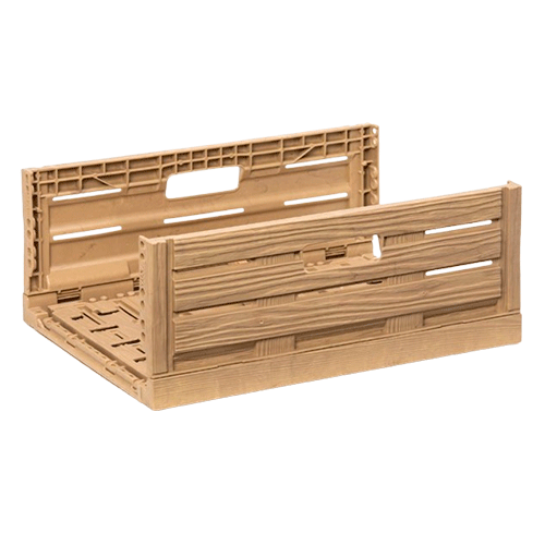 CAJA PLEGABLE EFECTO MADERA 400x300x163mm