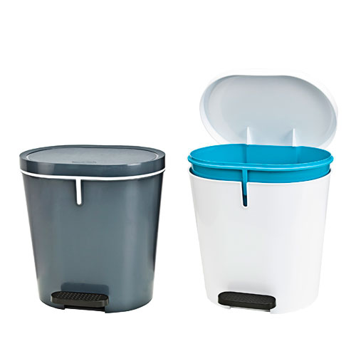 CUBO SANITARIO CON PEDAL OVAL 8L