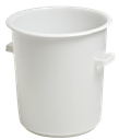 CONTENEDOR CILINDRICO ALIMENTARIO CON ASAS 75L 515Ø x530mm BLANCO
