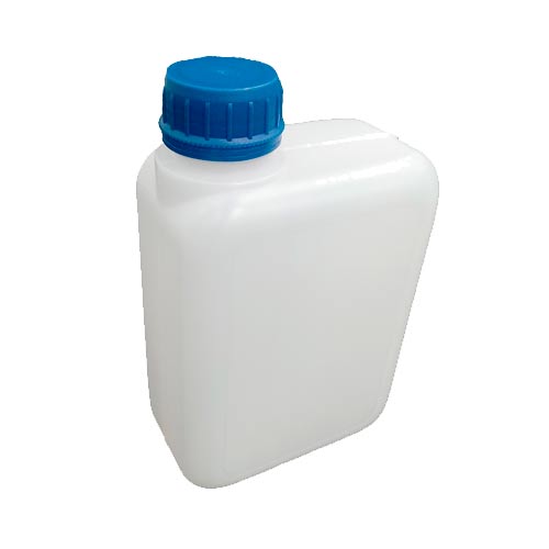 BIDON 1 L RECTANGULAR  BOCA ESTRECHA SIN TAPON