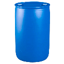 BIDON DOS BOCAS 220L REDONDO AZUL