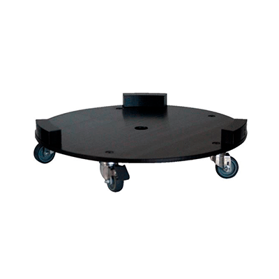 BASE REDONDA CON RUEDAS BARREÑO 100L 370X95mm