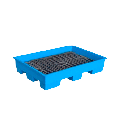 PALET DE RETENCION 150L AZUL 1300x900x230