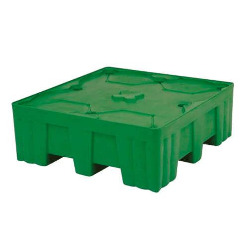 PALET DE RETENCION MONOBLOCK 450L 1300x1300x445