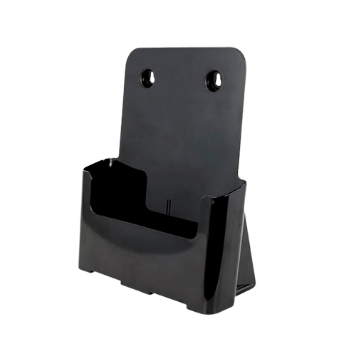 PORTAFOLLETOS CASCADA 1H NEGRO SOBREMESA