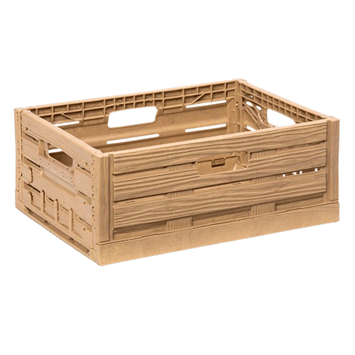 CAJA PLEGABLE EFECTO MADERA 400x300x163mm