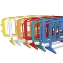 VALLA  PLASTICO PATAS GIRATORIAS