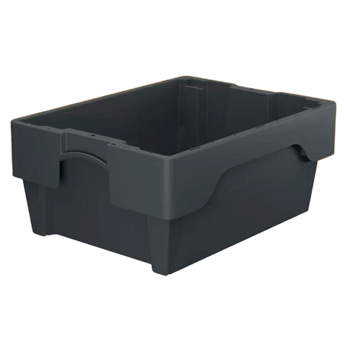 CUBETA APILABLE ENCAJABLE 400x300 GRIS