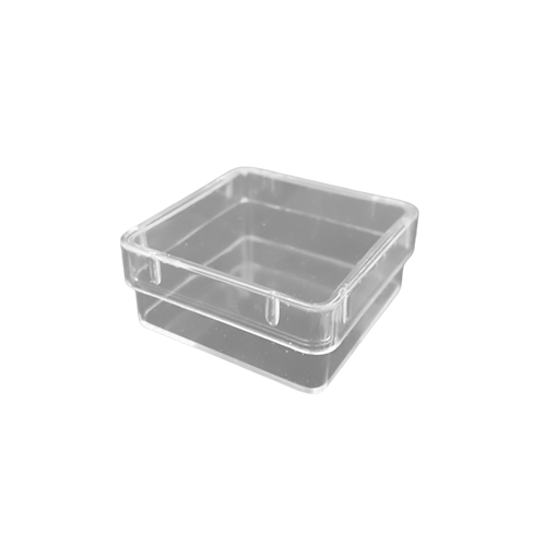 CAJA TRANSPARENTE CUADRADAS CON TAPA