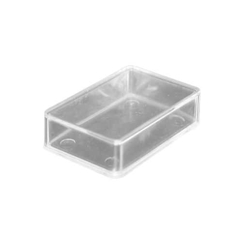 CAJA TRANSPARENTE RECTAGULAR CON TAPA