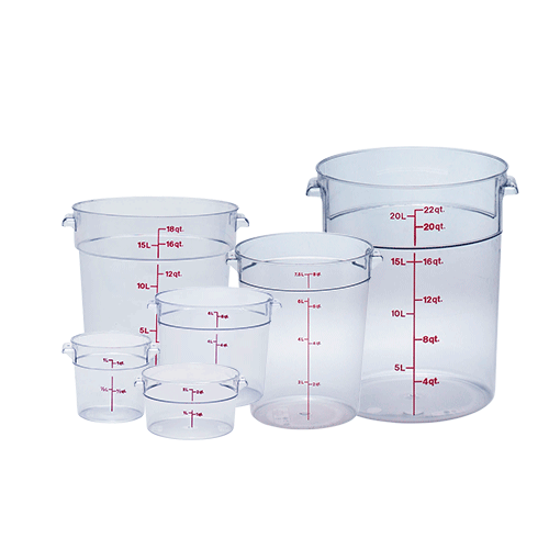 RECIPIENTES REDONDOS  PC TRANSP