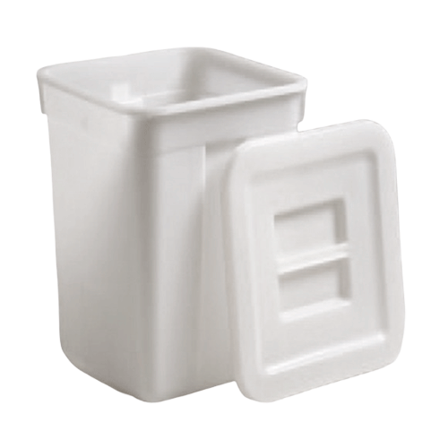 [4000000193] CUBETA ALIMENTARIA CUADRADA 60L 415 x415x500 BLANCO