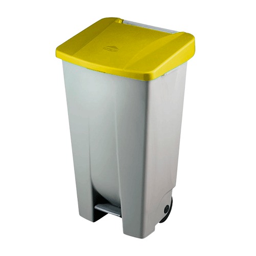 CONTENEDOR SELECTIVO CON RUEDAS/PEDAL120L