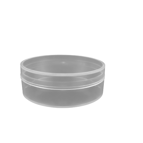 CAJA TRANSPARENTE CIRCULAR CON TAPA